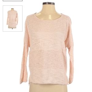 Lou & Grey Light Pink Hi-Low Sweater XS